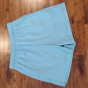 Womens BCG light aqua blue pull on athletic shorts size M